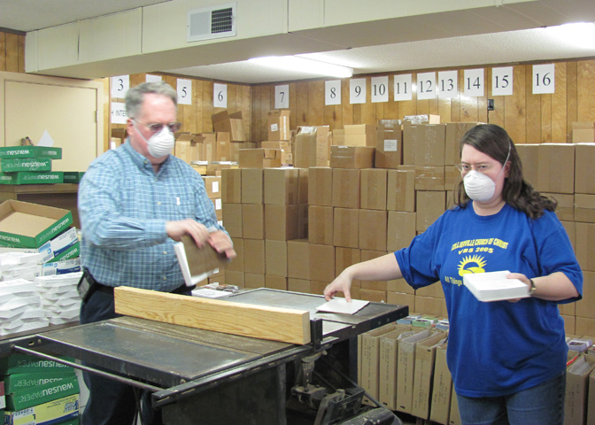 Scoring books with a tablesaw